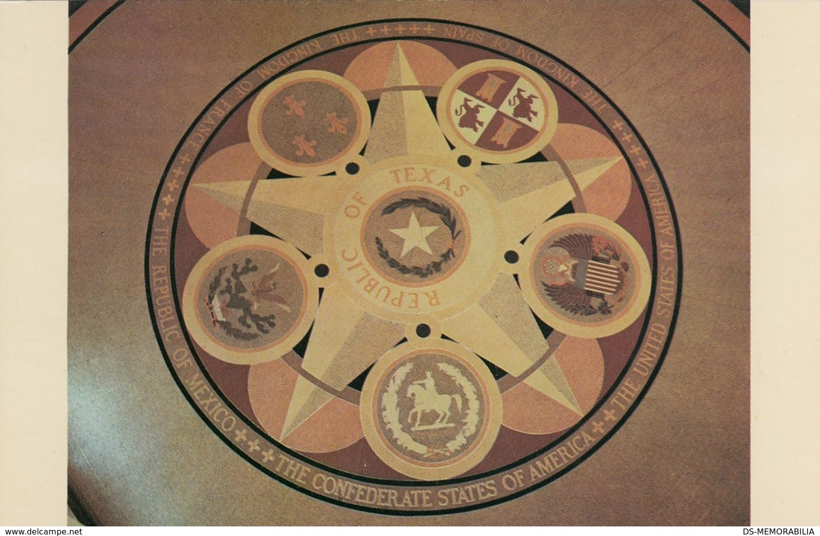 AUSTIN TX - STATE CAPITOL ROTUNDA FLOOR POSTCARD - Austin