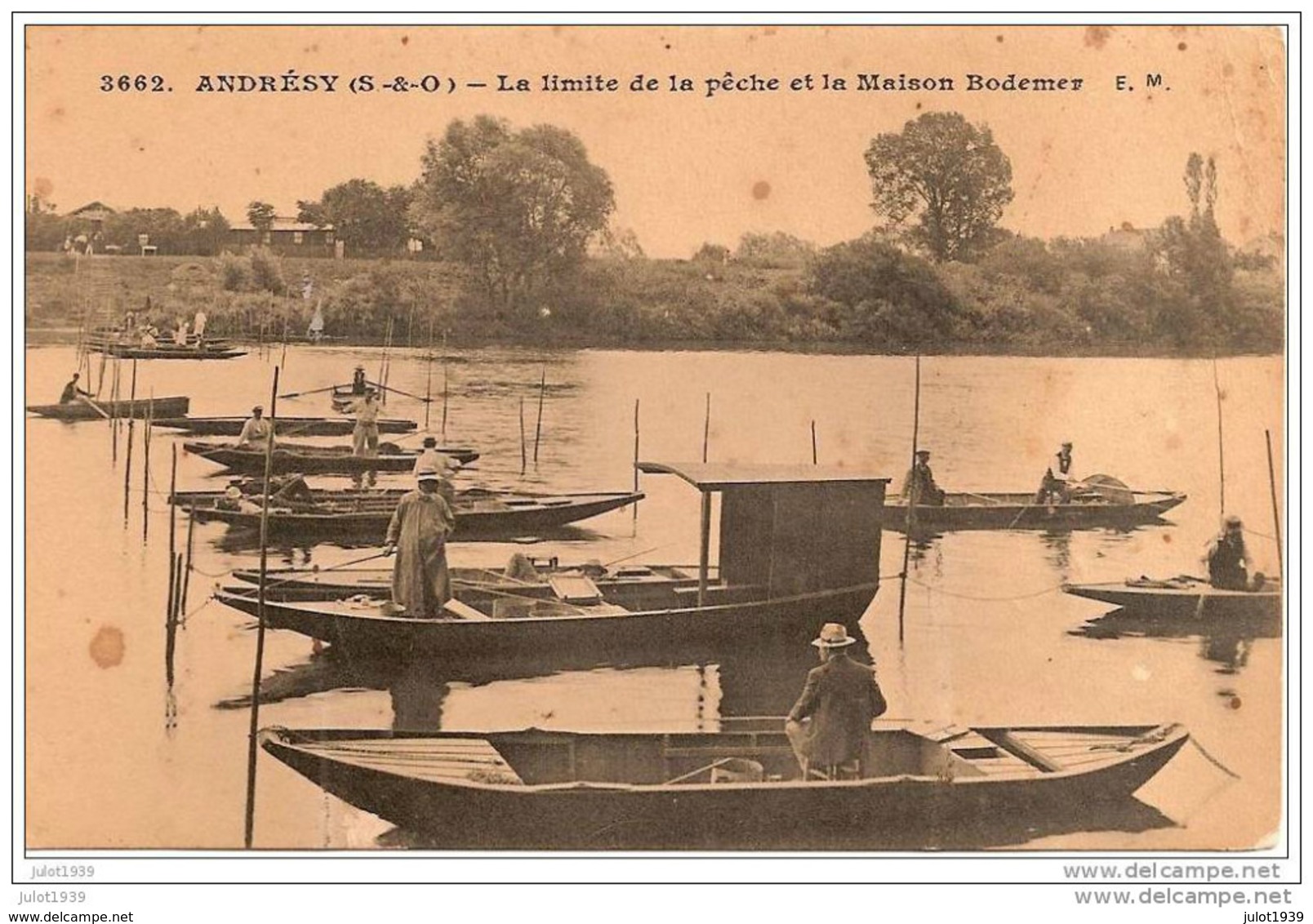 ANDRESY ..-- 78 . YVELINES ..--  La Limite De La Pêche Et La Maison BODEMER . - Andresy