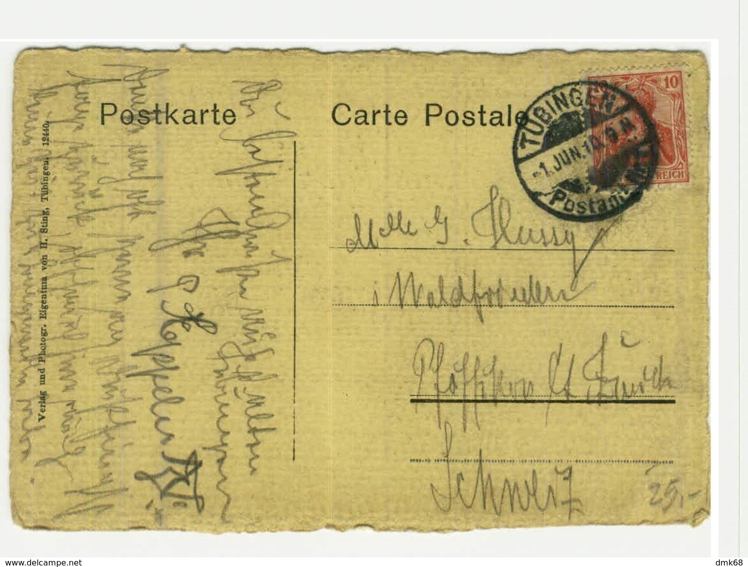 AK GERMANY - LICHTENSTEIN - CASTLE - RICARIA SEI'S PANIER - EDIT VON H. STING - 1910 (BG5415) - Autres & Non Classés
