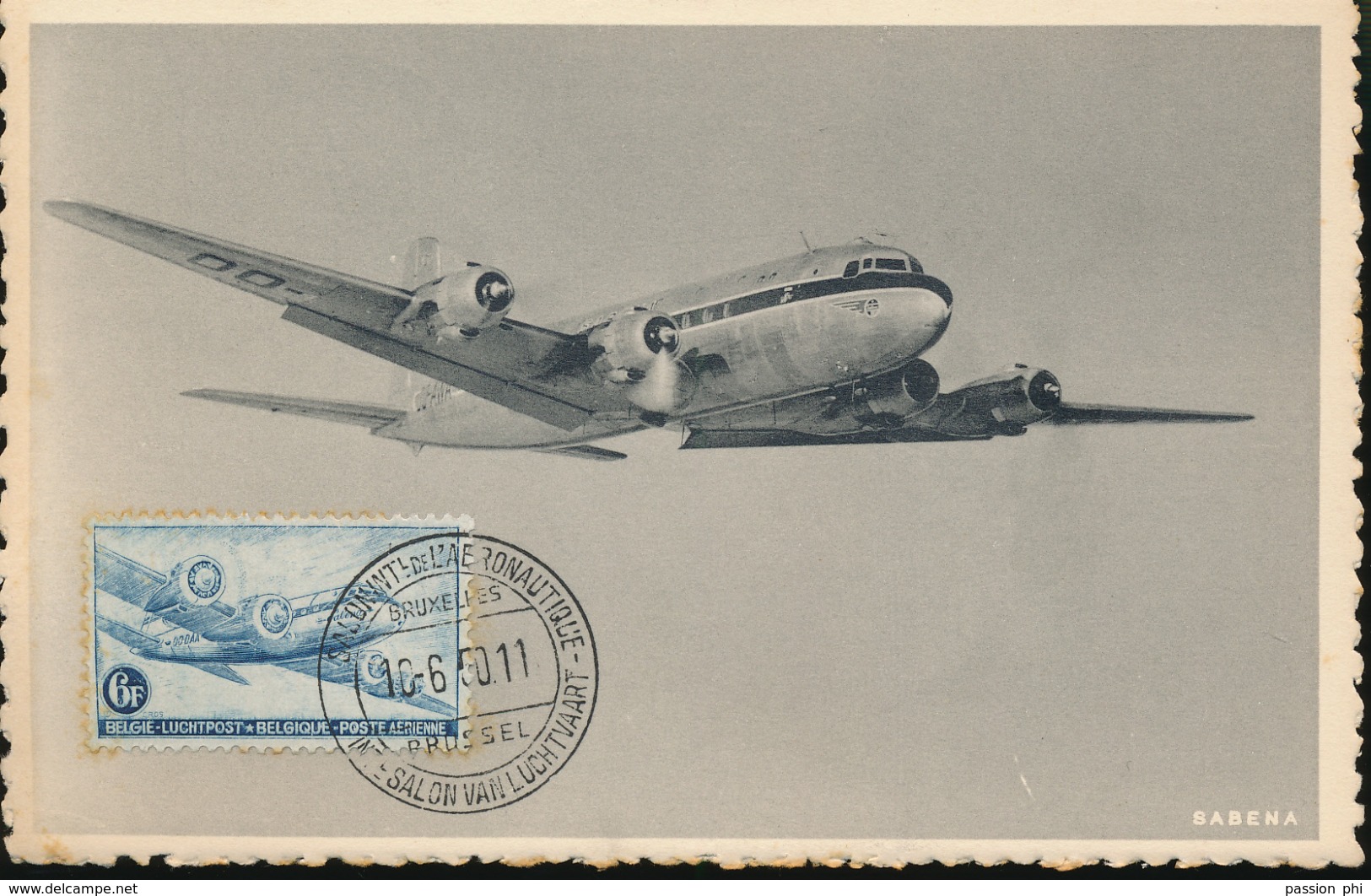 BELGIUM  1946 ISSUE AIR COB PA8 MC - 1934-1951