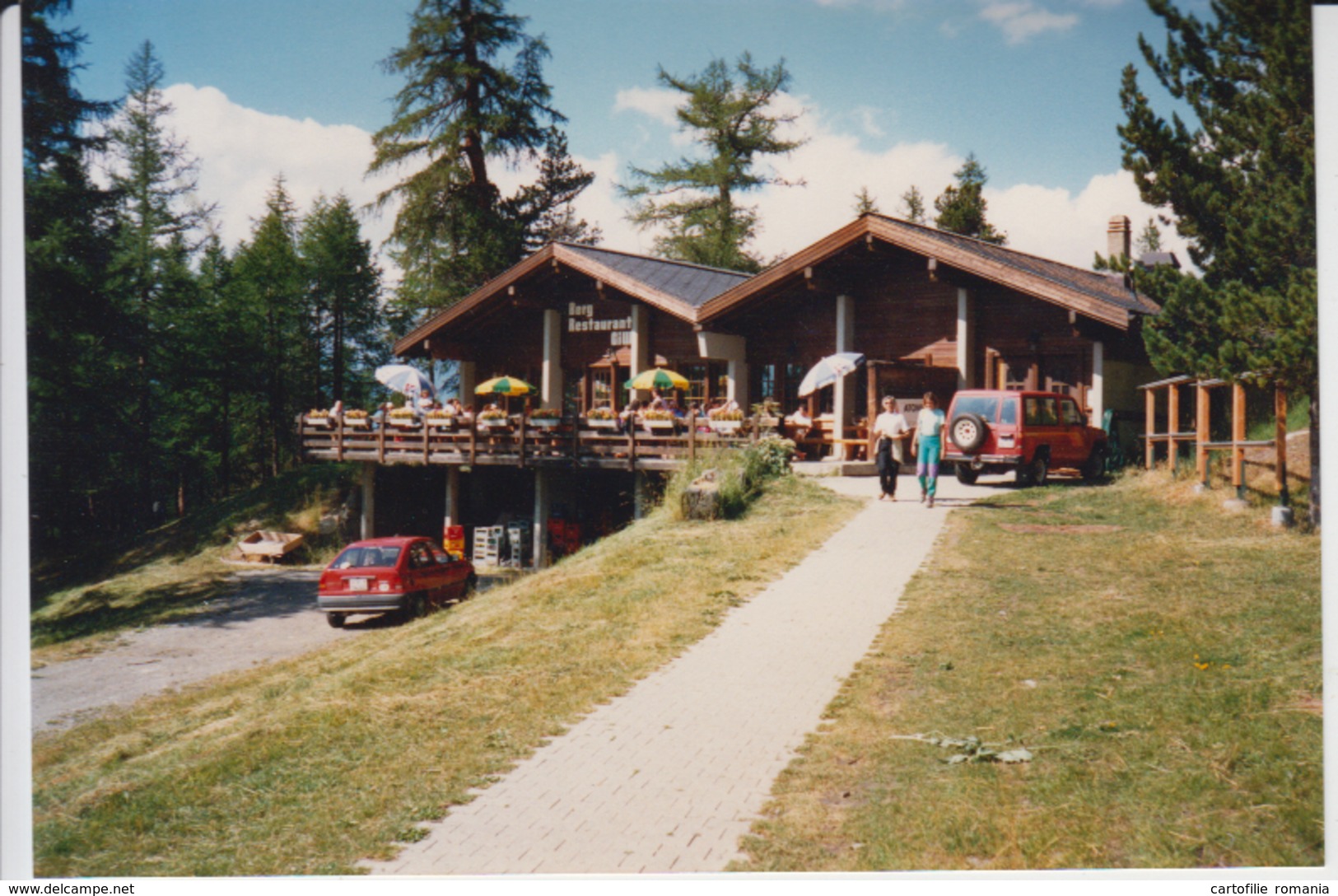 Valais Visperterminen Berg Restaurant Giw Unused (real Photo, Postcard Size) - Visperterminen