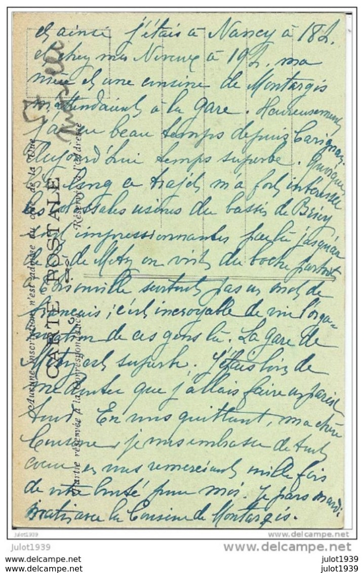 DOMBASLE ..-- 54 ..-- Canal D' Alimentation .  Usine Solvay . 1925 . Voir Verso , Texte 2/2 . - Luneville