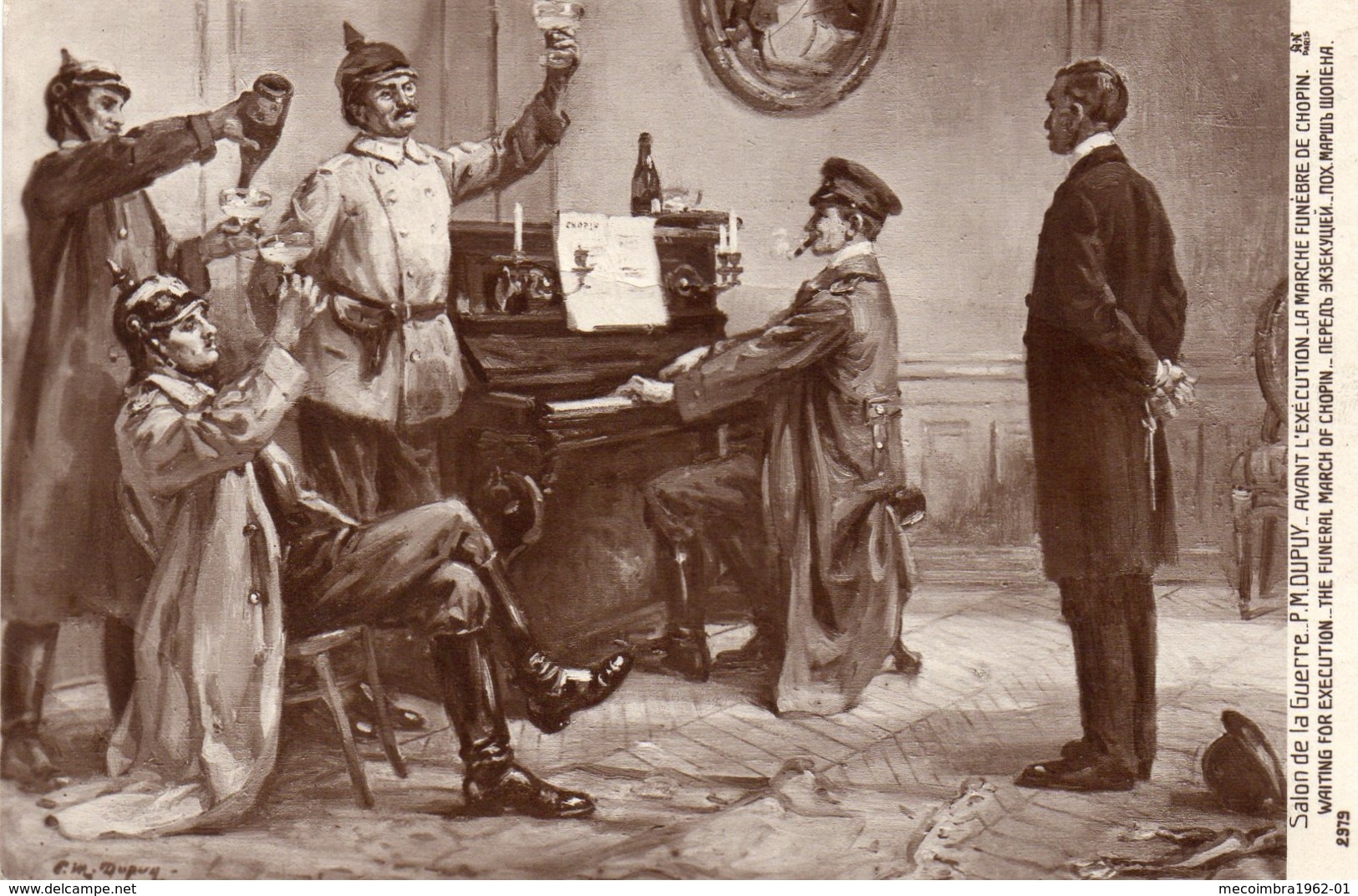 Salon De Guerre P.M. Dupuy Avant L'exécution La Marche Funébre De Chopin - Altri & Non Classificati