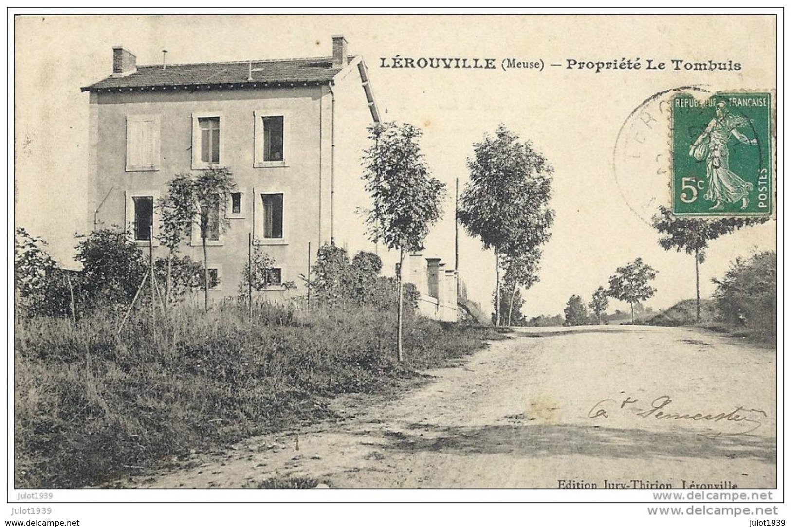 LEROUVILLE ..-- 55 . MEUSE ..-- Propriété Le Tombuis . Vers LILLE .( Melle Marguerite BOTTERMAN ) . Voir Verso . - Altri & Non Classificati