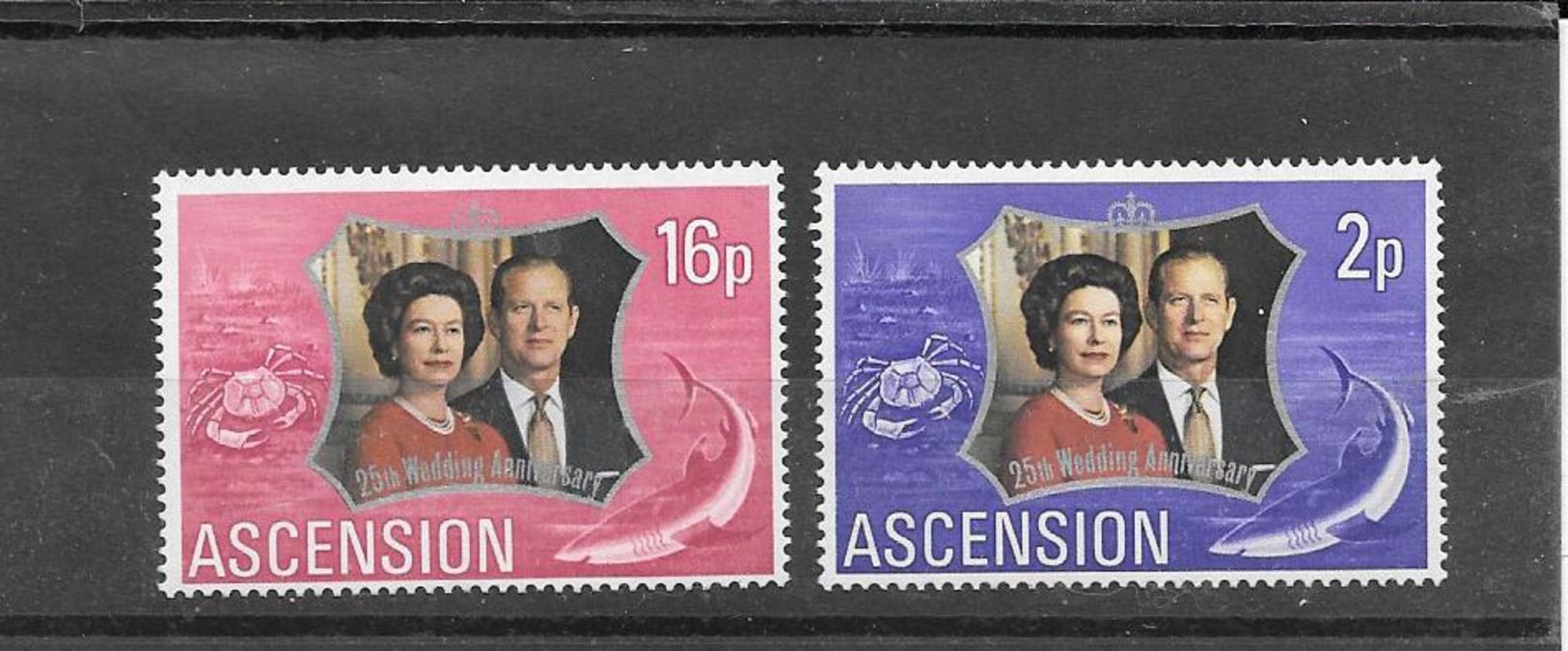 ASCENSION Sc 164 Et 164 Silver Wedding Issue, 1972 - Ascension (Ile De L')