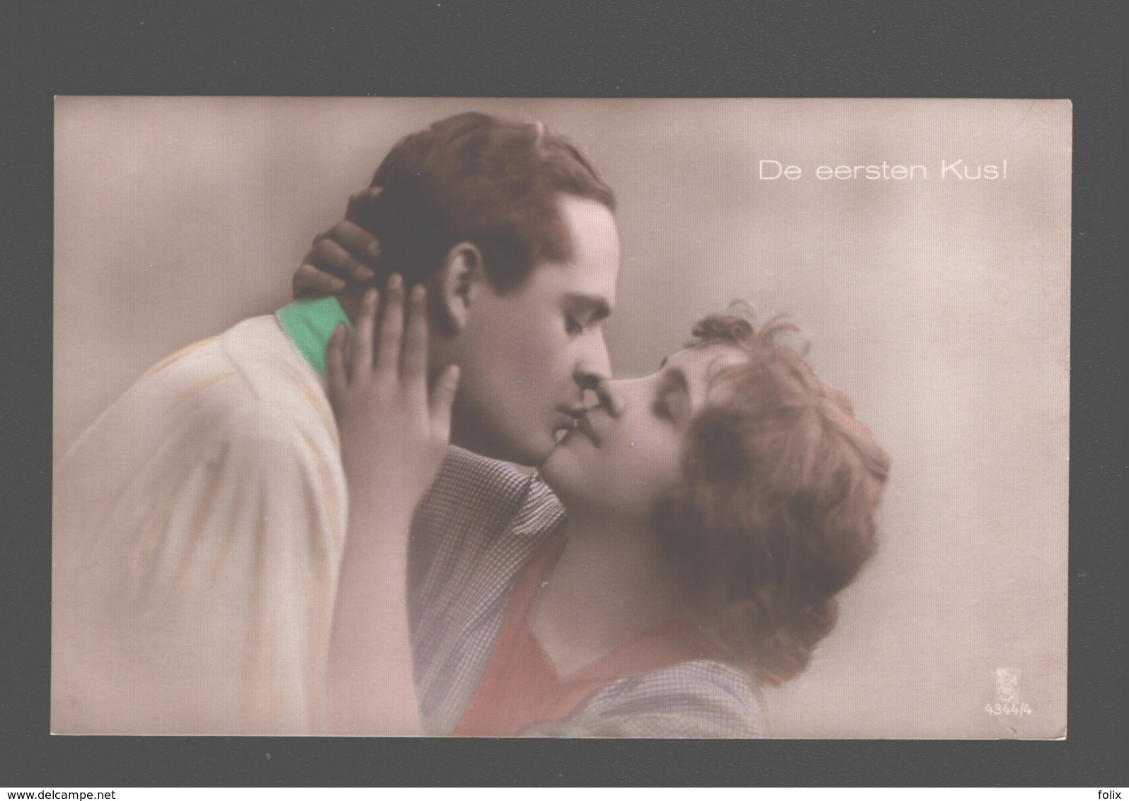 Fantaisie / Fantasy Card / Fantasiekaart - Koppel / Couple - De Eersten Kus - Couples