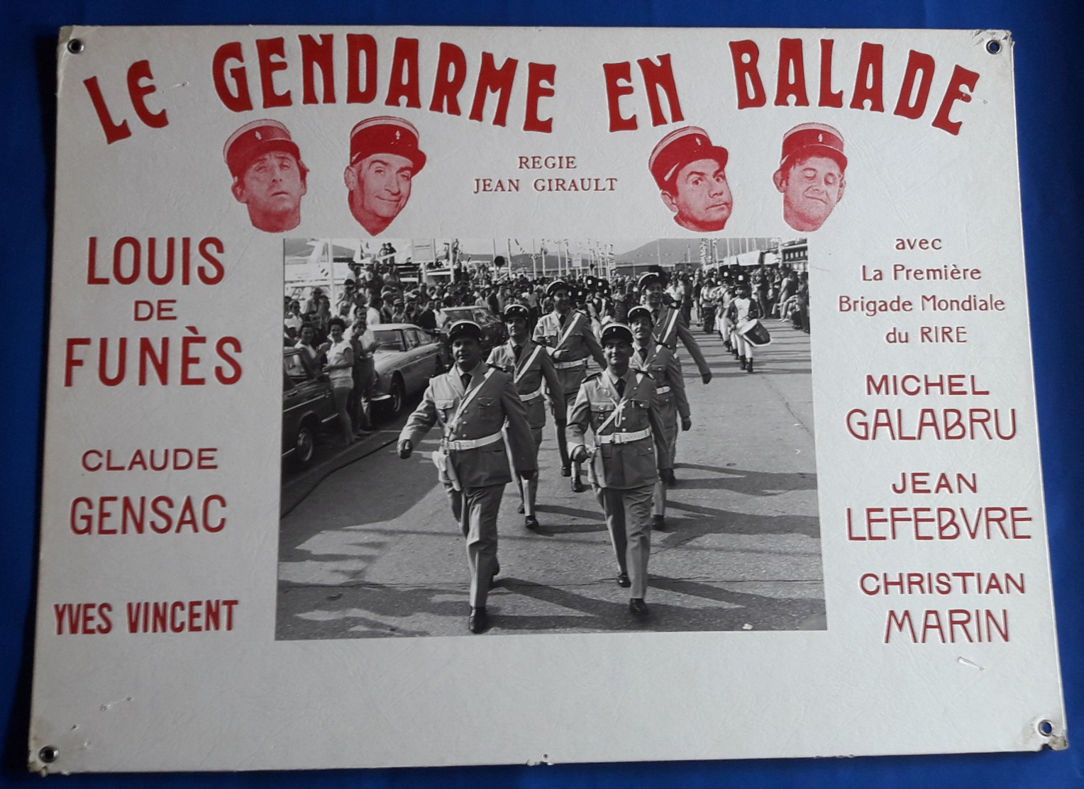 LOUIS DE FUNES Film "LE GENDARME EN BALADE (Balduin, Der Schrecken Von St. Tropez)" # RARE PHOTO-LOBBY-CARD # [19-3297] - Fotos