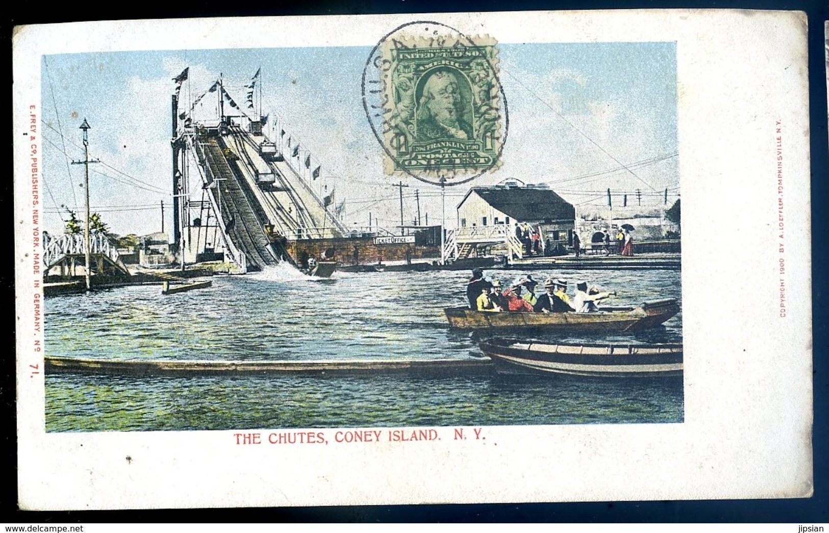 Cpa Usa The Chutes , Coney Island N.Y. New York   LZ83 - Long Island