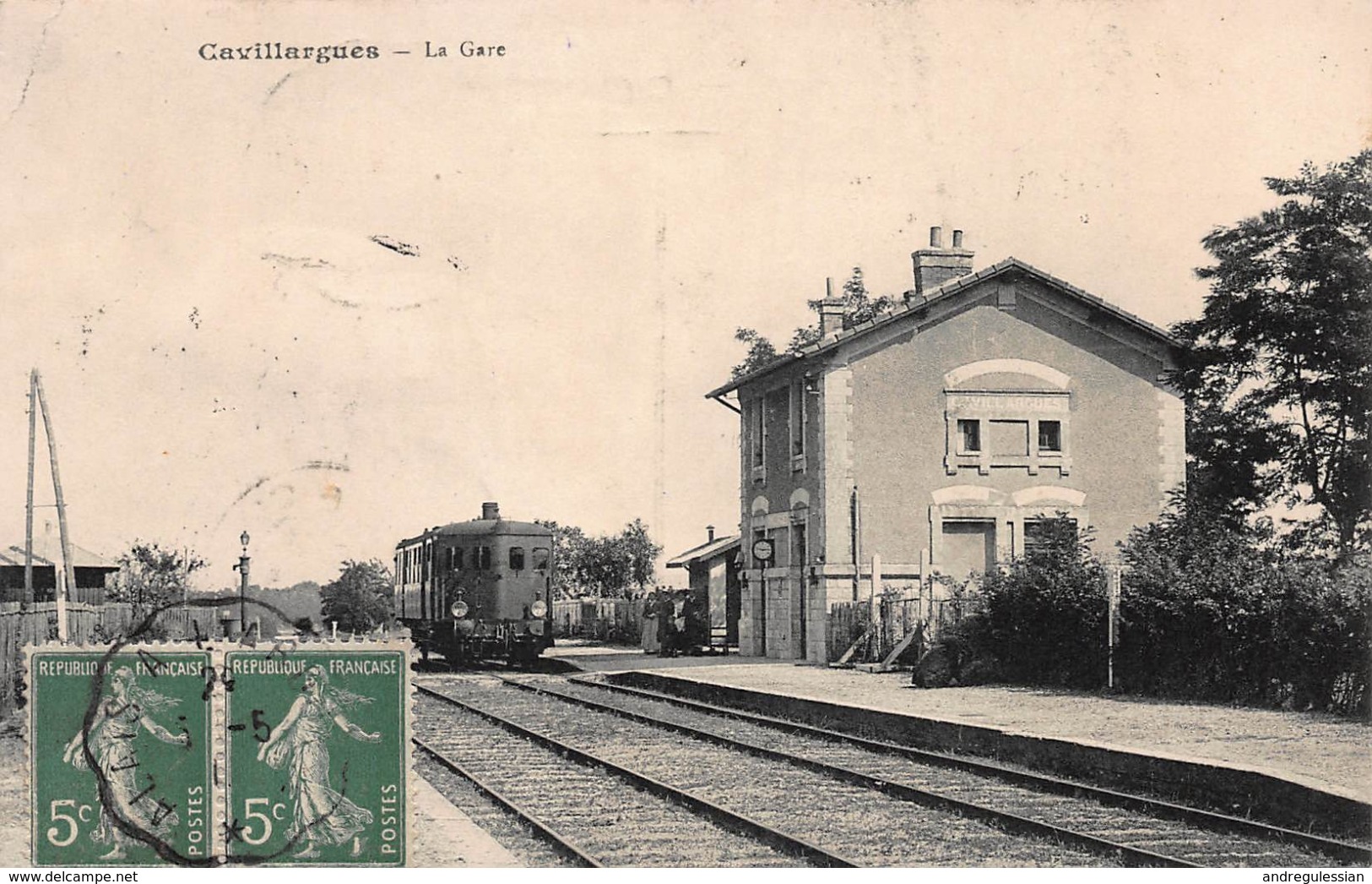 CPA Cavillargues - La Gare - Autres & Non Classés