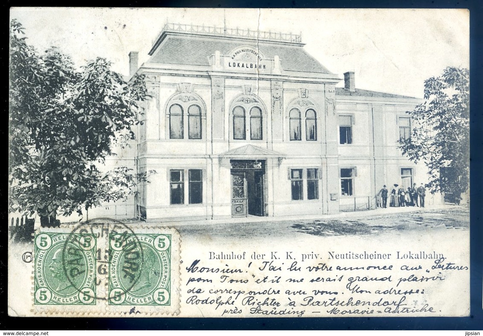 Cpa D' Autriche Lokalbahn -- Bahnhof Der K.K. Priv. Neutitscheiner   LZ83 - Weiz