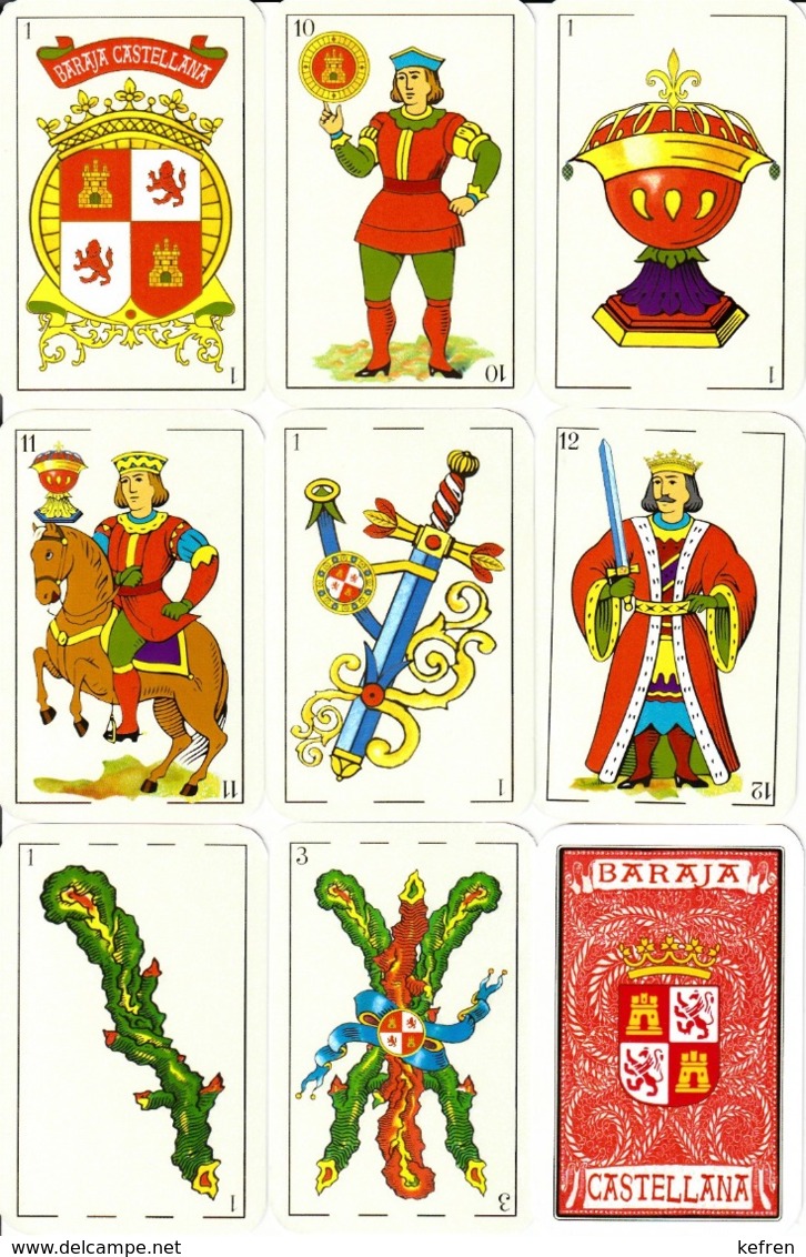 BARAJA ESPAÑOLA, PLAYING CARDS DECK, CASTELLANA - Barajas De Naipe