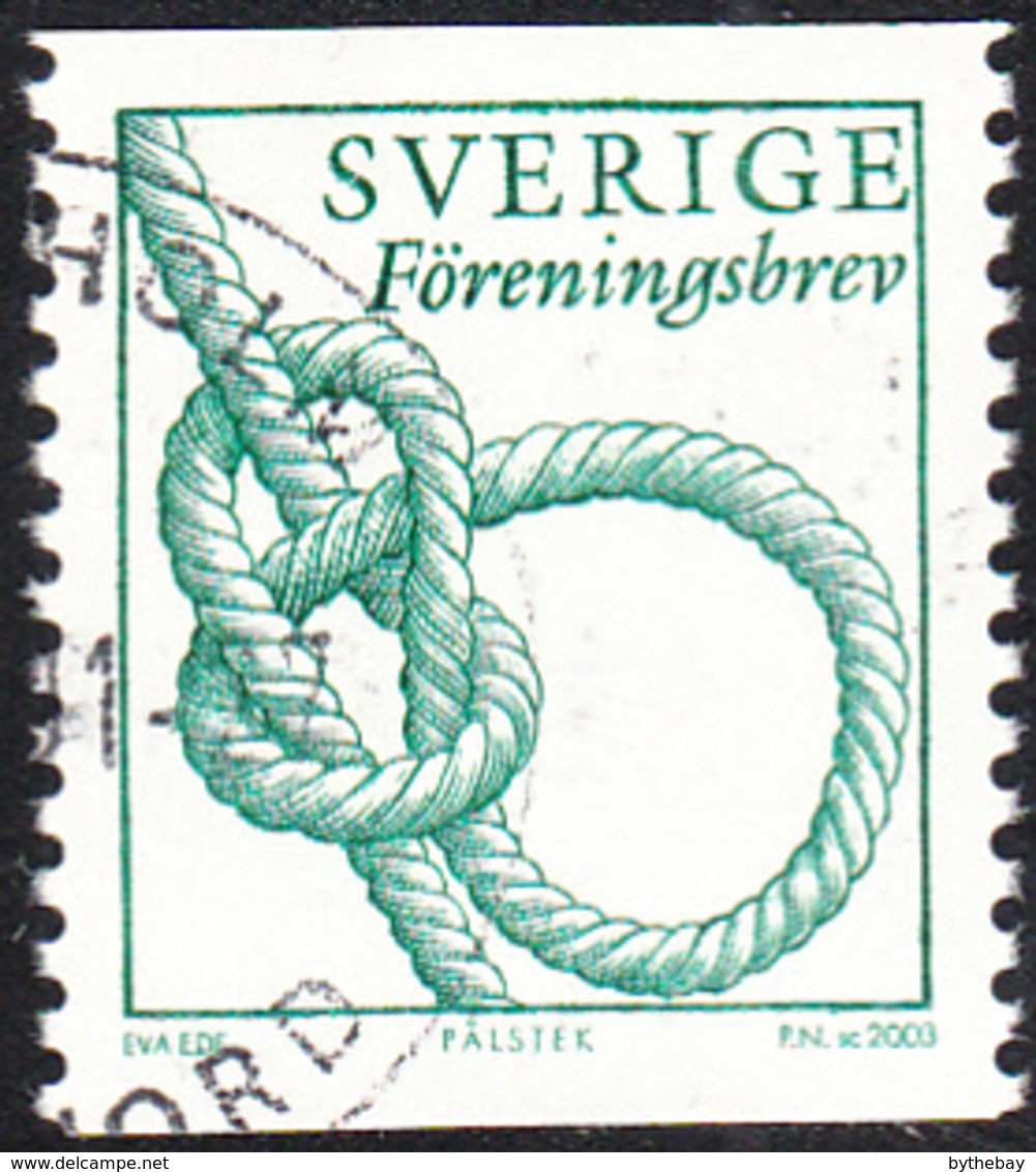 Sweden 2003 Used Sc 2454 (4.80k) Knot Green - Used Stamps