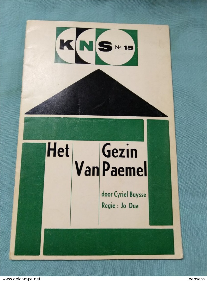 Het Gezin Van Paemel, Cyriel Buysse; Brochure Bij Theatervoorstelling Door KNS, 1965; In Regie Van Jo Dua. - Theatre