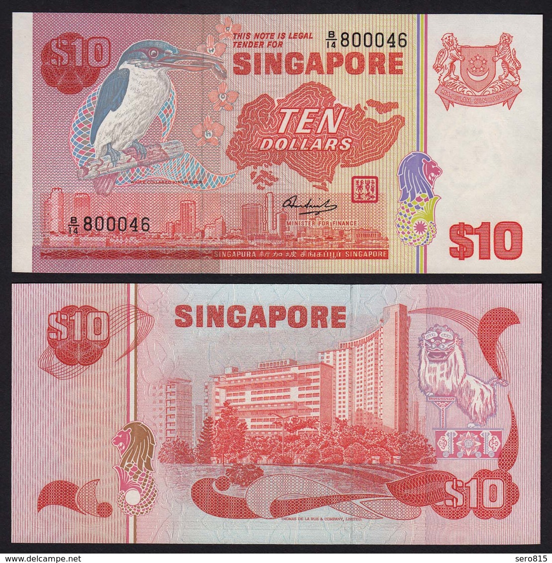 SINGAPUR - SINGAPORE 10 Dollars (1976) Pick 11 UNC (1)   (16163 - Andere - Azië