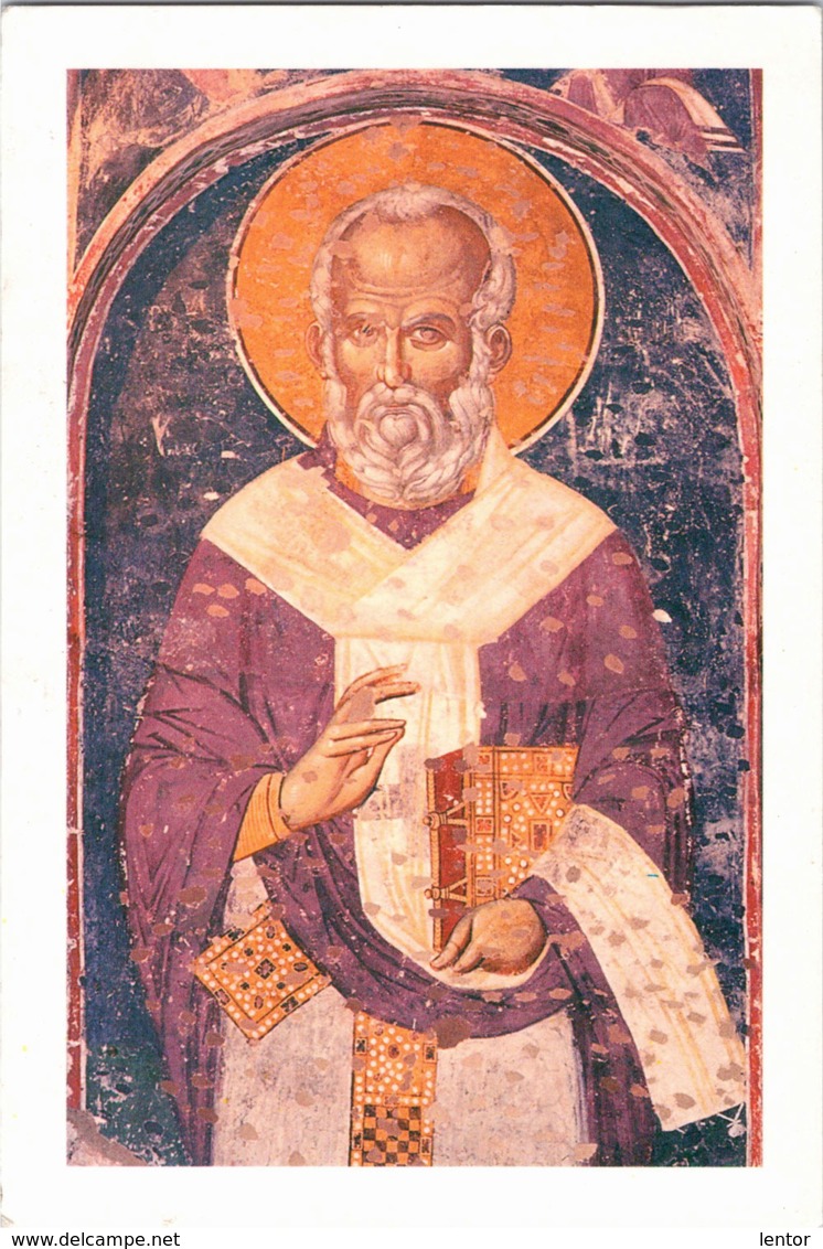 Pl 004 / Fresco Of Our Holy Father Nicholas From The Banja Monastery, Priboj - Serbien