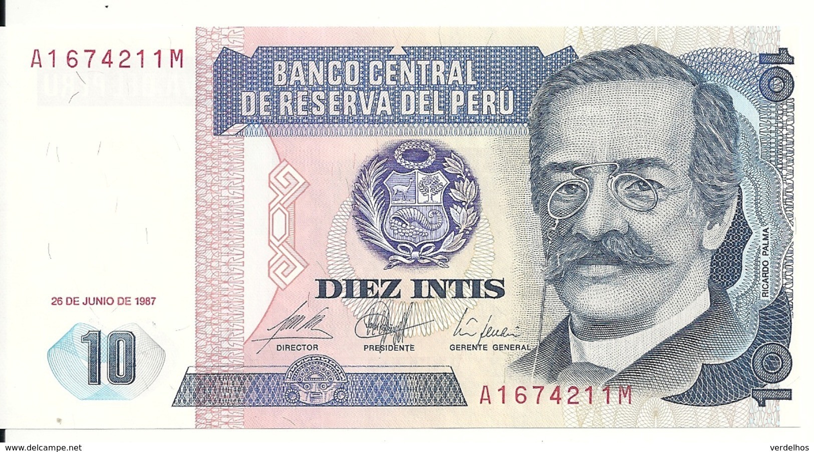 PEROU 10 INTIS 1987 UNC P 129 - Pérou