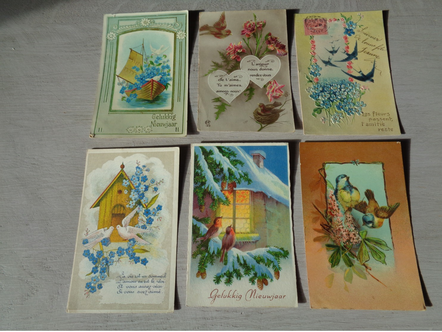 Beau Lot De 60 Cartes Postales De Fantaisie Oiseaux  Oiseau  Mooi Lot Van 60 Postkaarten Fantasie  Vogels  Vogel - 5 - 99 Cartes