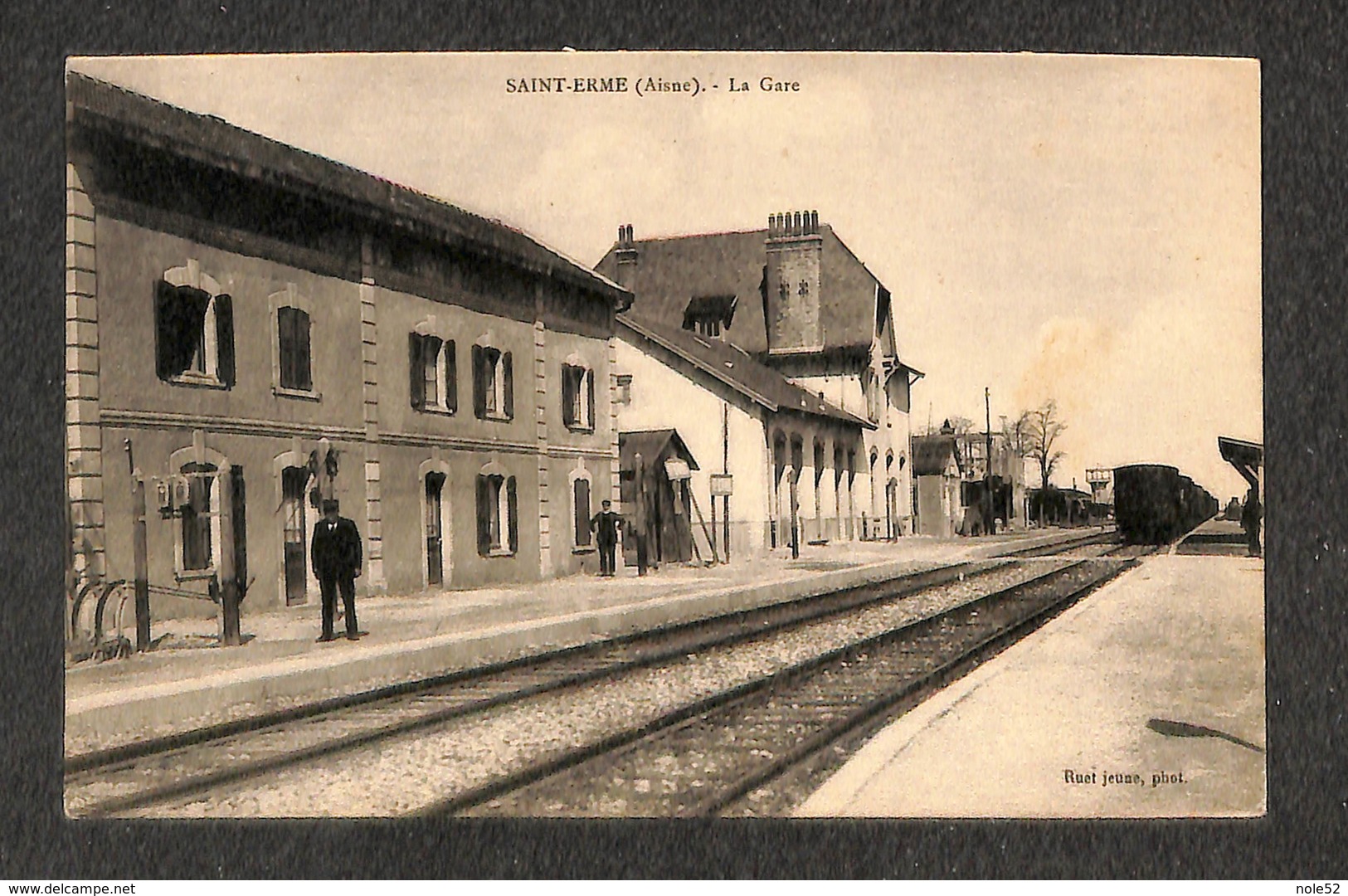 02 - SAINT-ERME - La Gare - 1928 ,#02/006 - Other & Unclassified