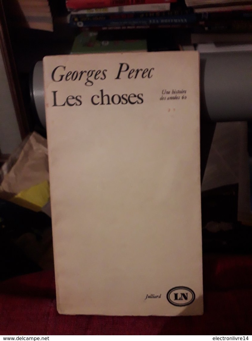 Perec Les Choses Ed Julliard Lettre Nouvelle Rare Eo - Klassische Autoren