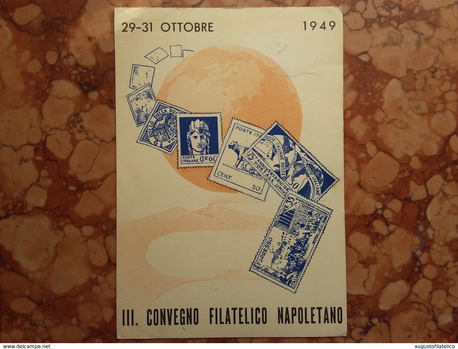 REPUBBLICA - Marcofilia - III° Convegno Filatelico Napoli 1949 + Spese Postali - FDC