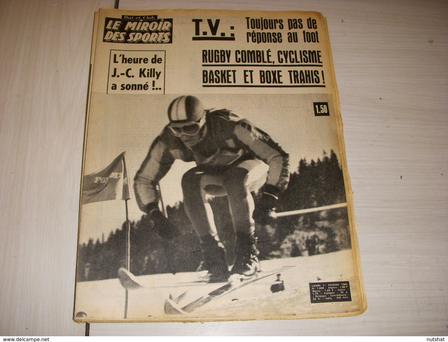 MIROIR Des SPORTS 1060 02.02.1965 SKI KILLY SPORT Et TELEVISION BASKET GILLES - Sport