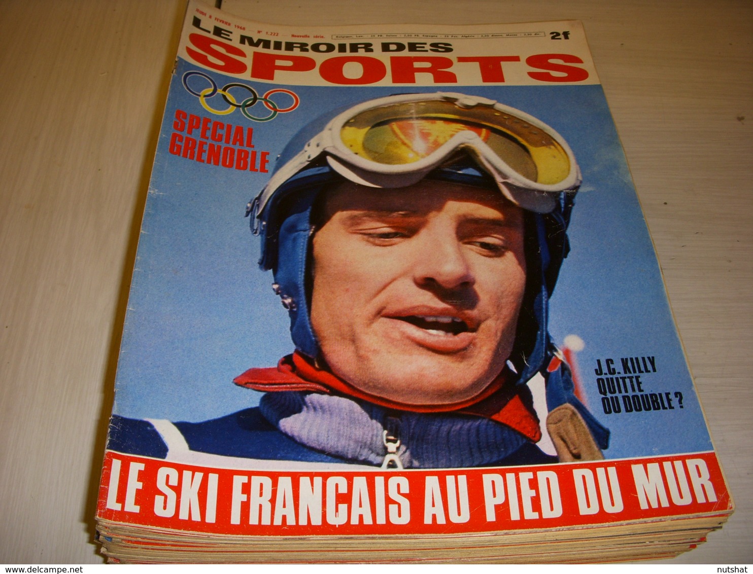 MIROIR Des SPORTS 1222 08.02.1968 JO SPECIAL GRENOBLE SKI KILLY FOOT AJACCIO - Deportes