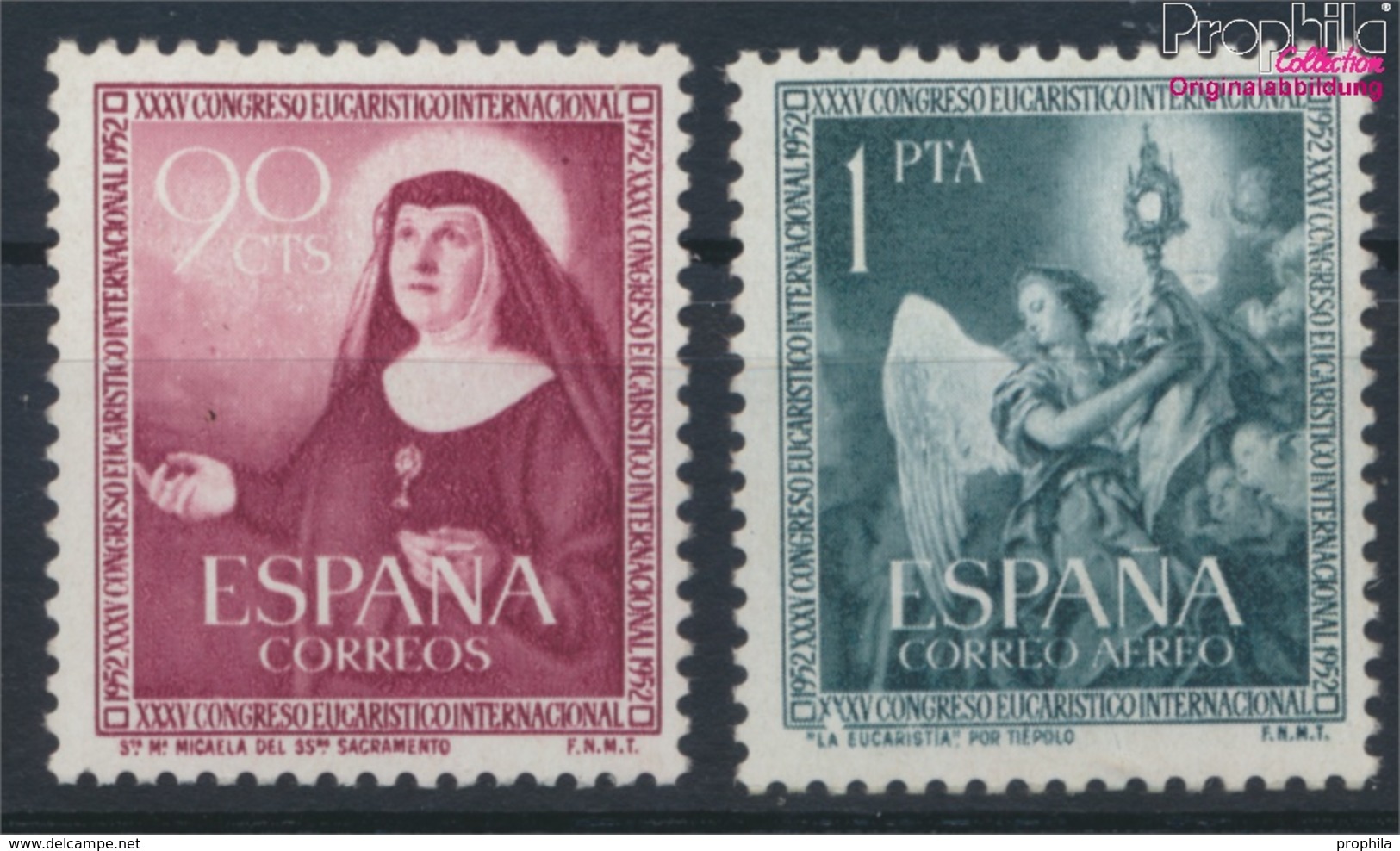 Spanien 1008-1009 (kompl.Ausg.) Postfrisch 1952 Eucharistischer Kongress (9360070 - Ungebraucht