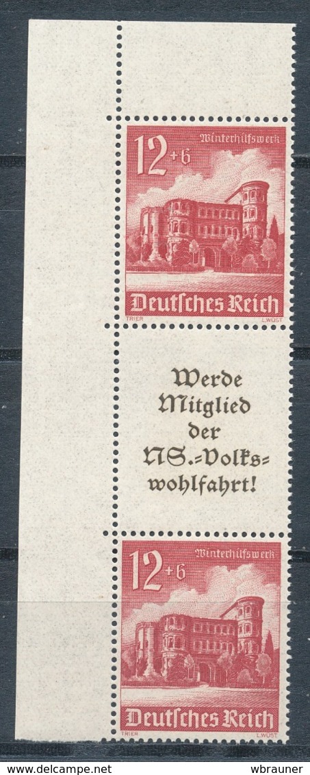 Deutsches Reich Zusammendruck S 263 ** Mi. 32,- - Zusammendrucke