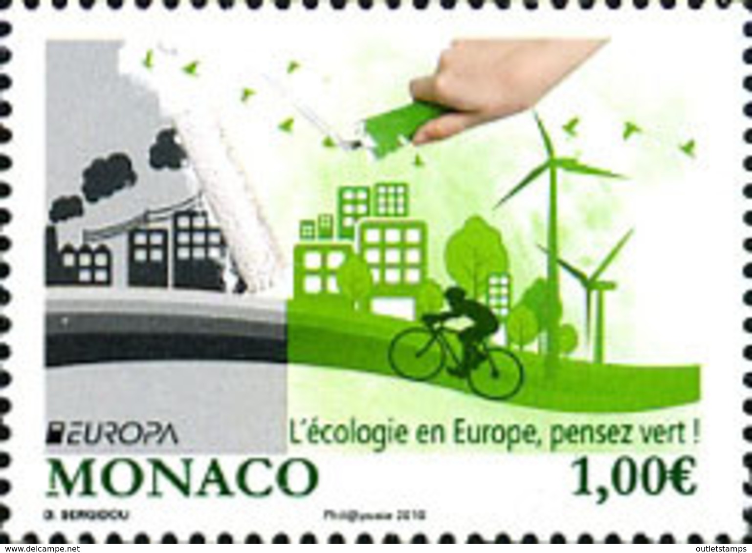 Ref. 363669 * NEW *  - MONACO . 2016. EUROPA CEPT 2016 - ECOLOGIA EN EUROPA - PIENSA EN VERDE - Altri & Non Classificati