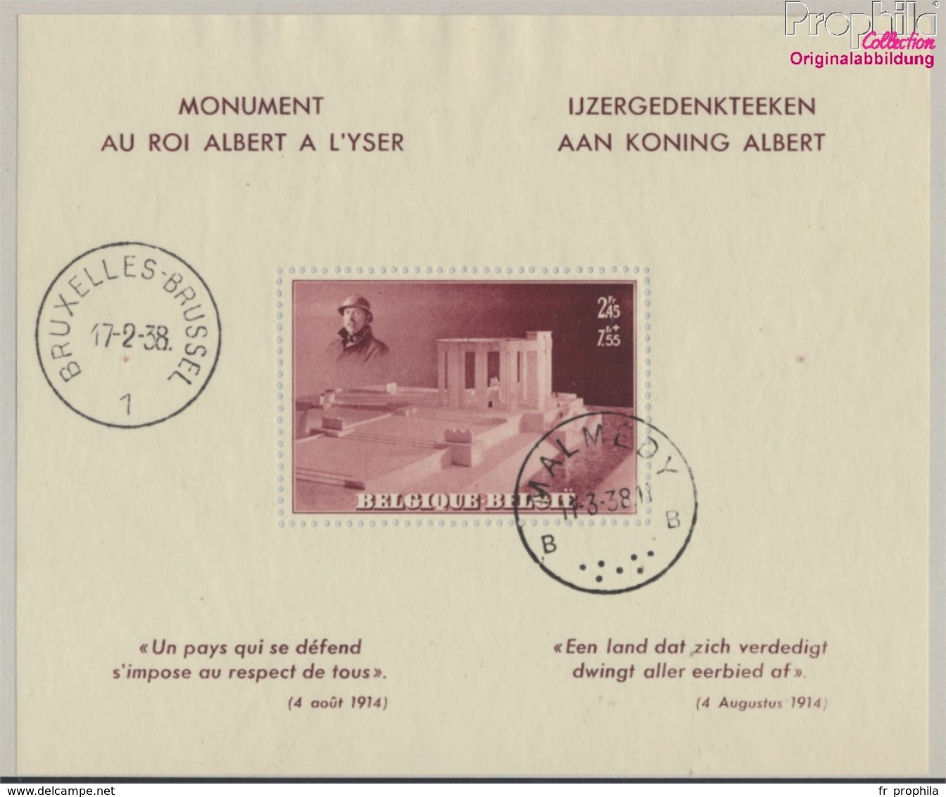 Belgique Bloc 7 (complète.Edition.) Oblitéré 1938 Albert-monument (9350456 (9350456 - Gebraucht