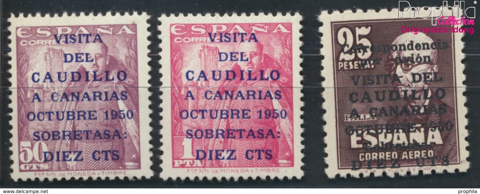 Spanien 985-987 (kompl.Ausg.) Postfrisch 1950 Kanarische Inseln (9368688 - Nuevos