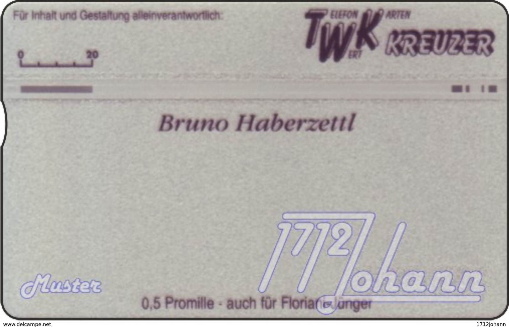 TWK Österreich Privat: "Comic - Bruno Haberzettl 1" Gebr. - Autriche