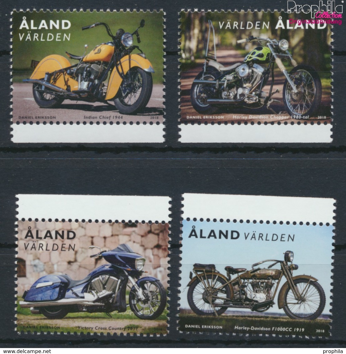 Finnland - Aland 456-459 (kompl.Ausg.) Postfrisch 2018 Motorräder (9368558 - Aland