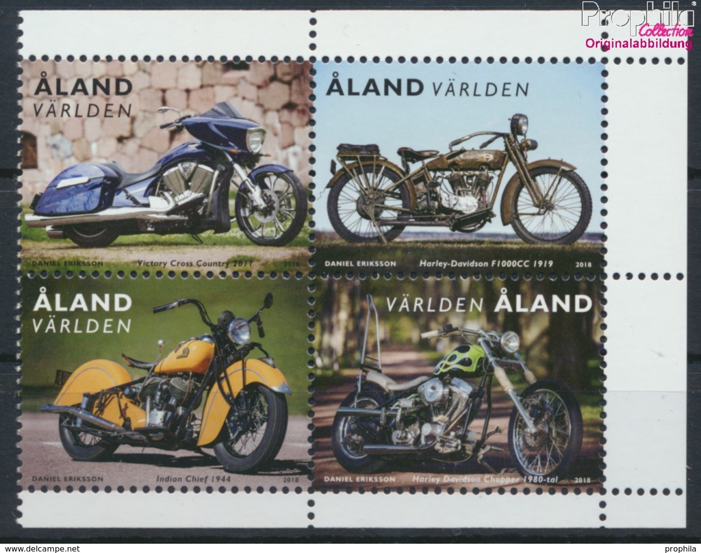Finnland - Aland 456-459 (kompl.Ausg.) Postfrisch 2018 Motorräder (9368563 - Aland
