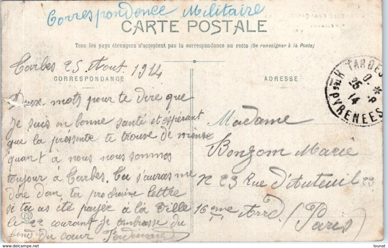 Militaire 1914 Artillerie FrançaiseArtillerie De Campagne - Manoeuvre Du 120 Court Correspondance Militaire (accroc) - Manoeuvres