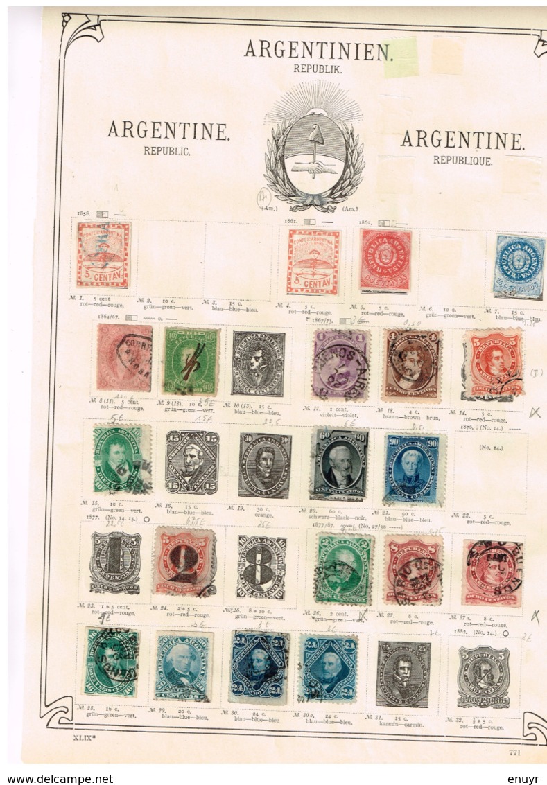 Argentine. Ancienne Collection Old Collection Altsammlung Oude Verzameling - Colecciones (sin álbumes)