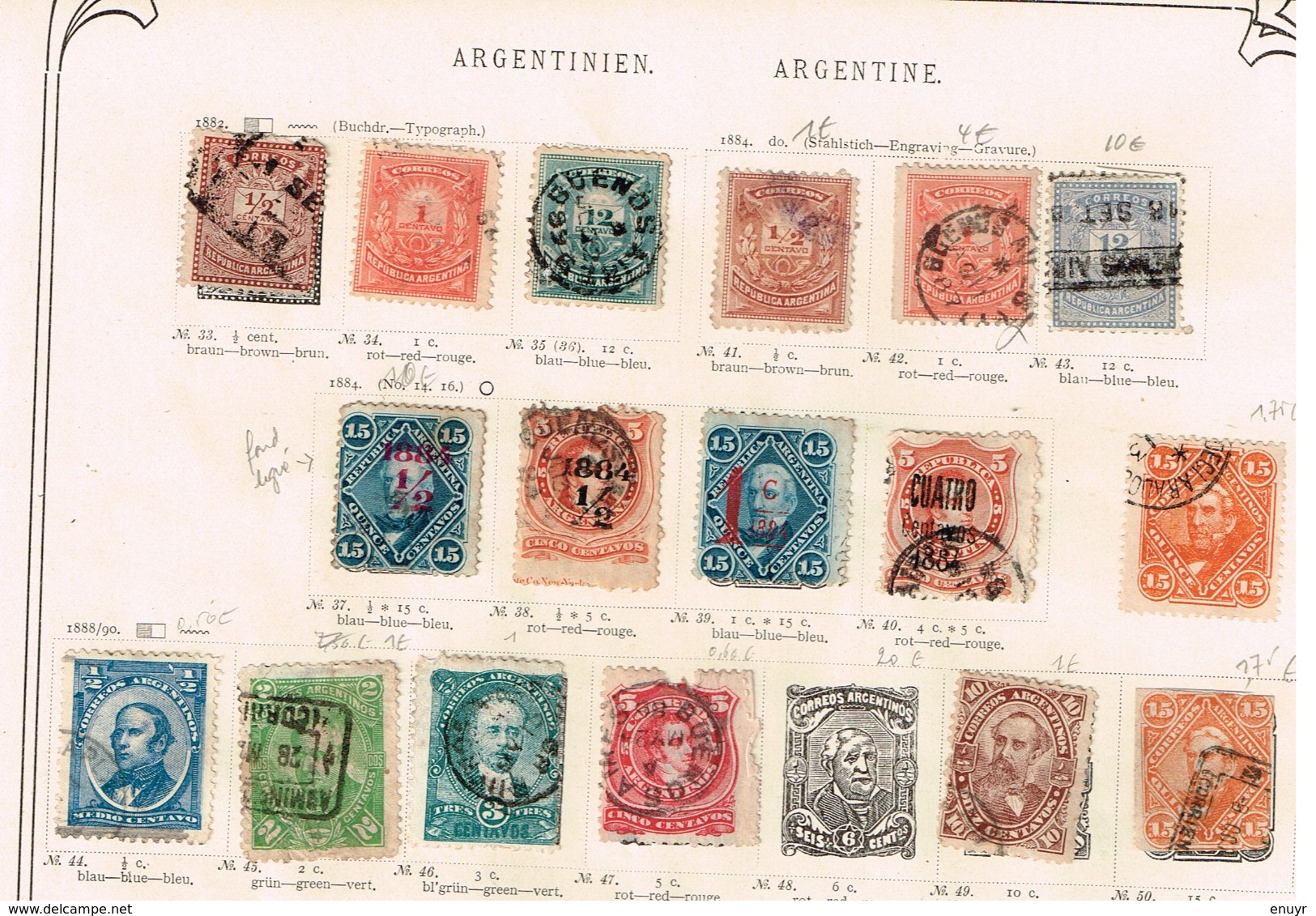 Argentine. Ancienne Collection Old Collection Altsammlung Oude Verzameling - Colecciones (sin álbumes)