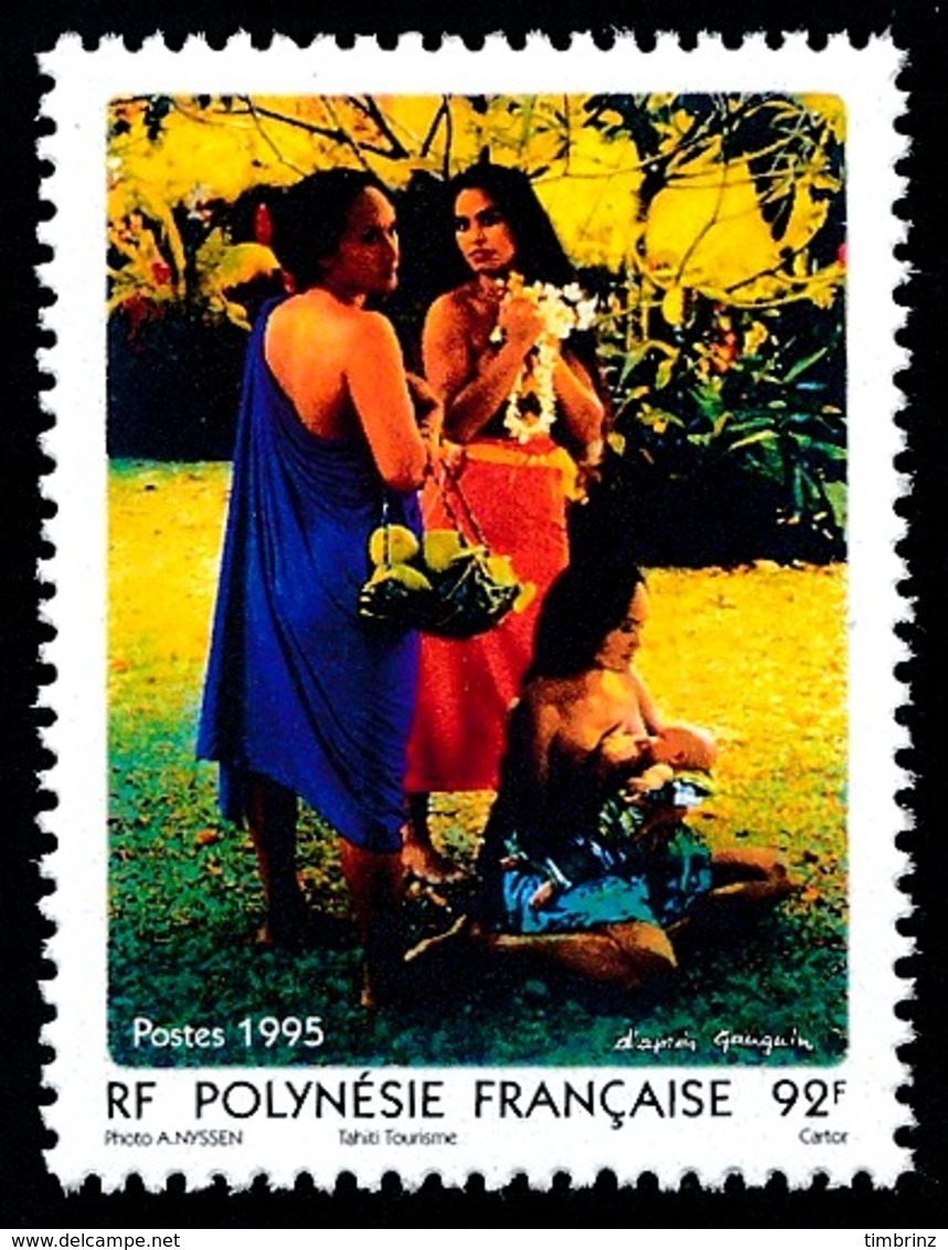 POLYNESIE 1995 - Yv. 474 **   Faciale= 0,77 EUR - Vahinées, D'après Gauguin  ..Réf.POL24662 - Ungebraucht