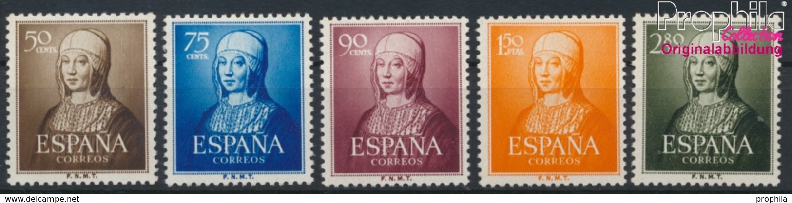 Spanien 989-993 (kompl.Ausg.) Postfrisch 1951 Isabella (9368687 - Ungebraucht