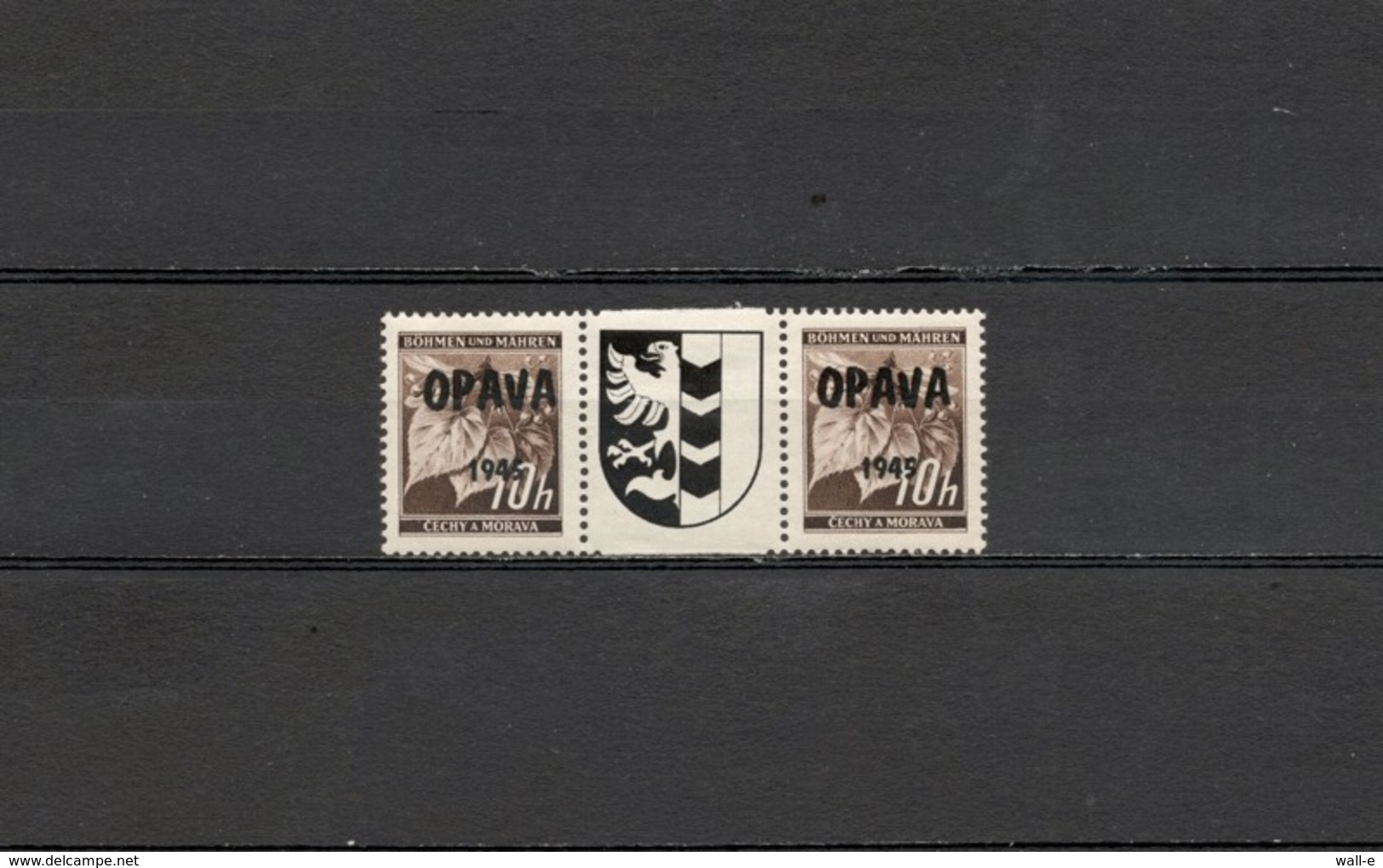 1945 Czechoslovakia Local Liberation Revolutionary Overprints OPAVA Postfrisch - Ongebruikt