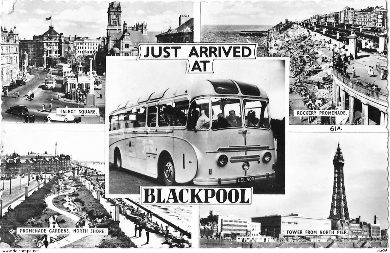 Just Arrived At Blackpool - Multivues: Promenade, Talbot Square, Tower, Bus... - Blackpool