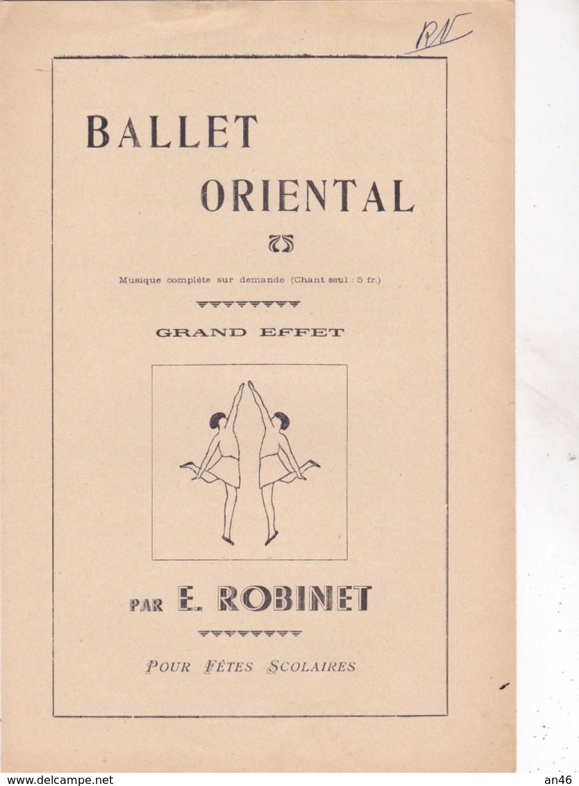 BALLET ORIENTAL  SPARTITO AUTENTICO 100% - Altri & Non Classificati