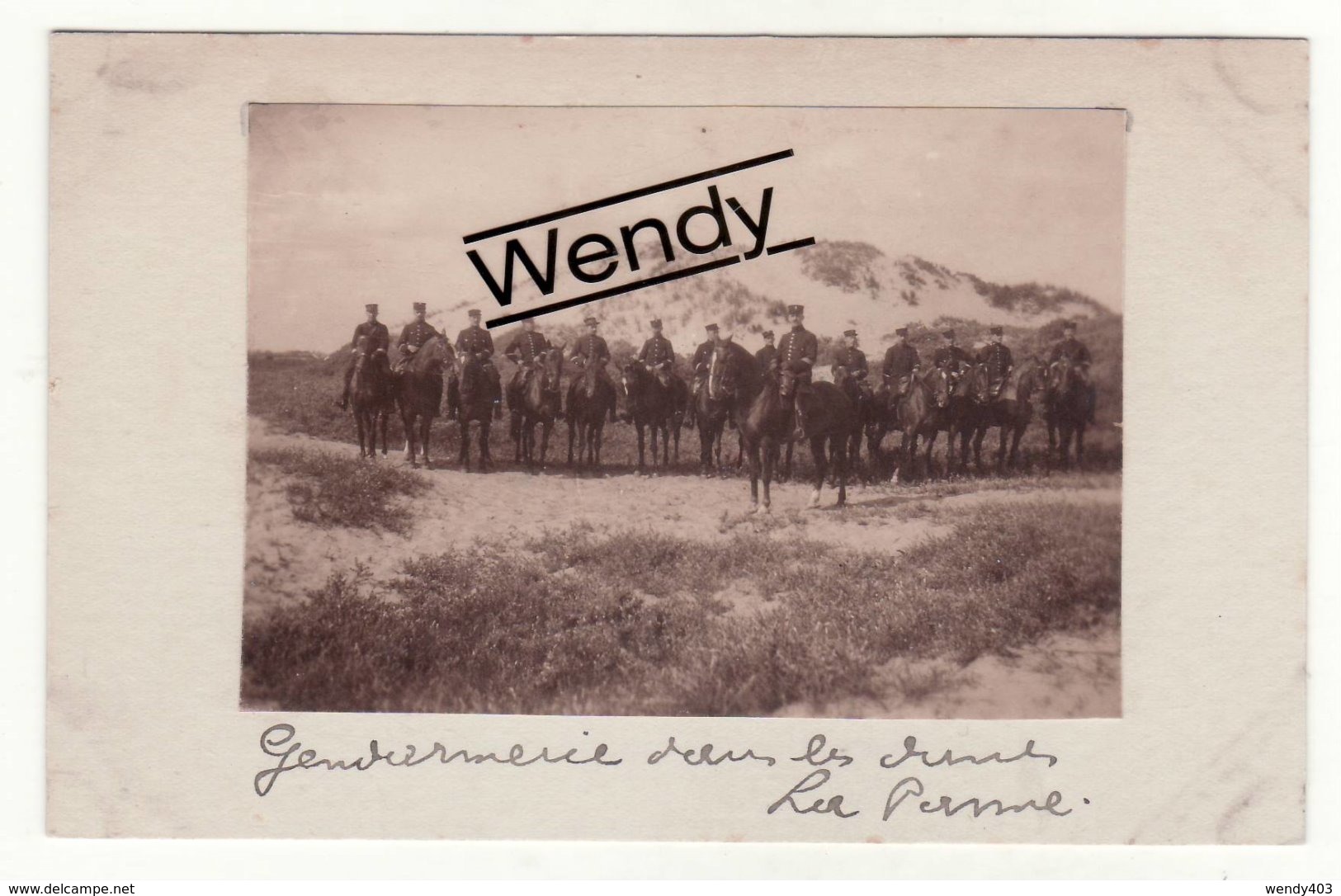 De Panne (2 Originele Foto's - Gendarmerie/compagnie) - De Panne