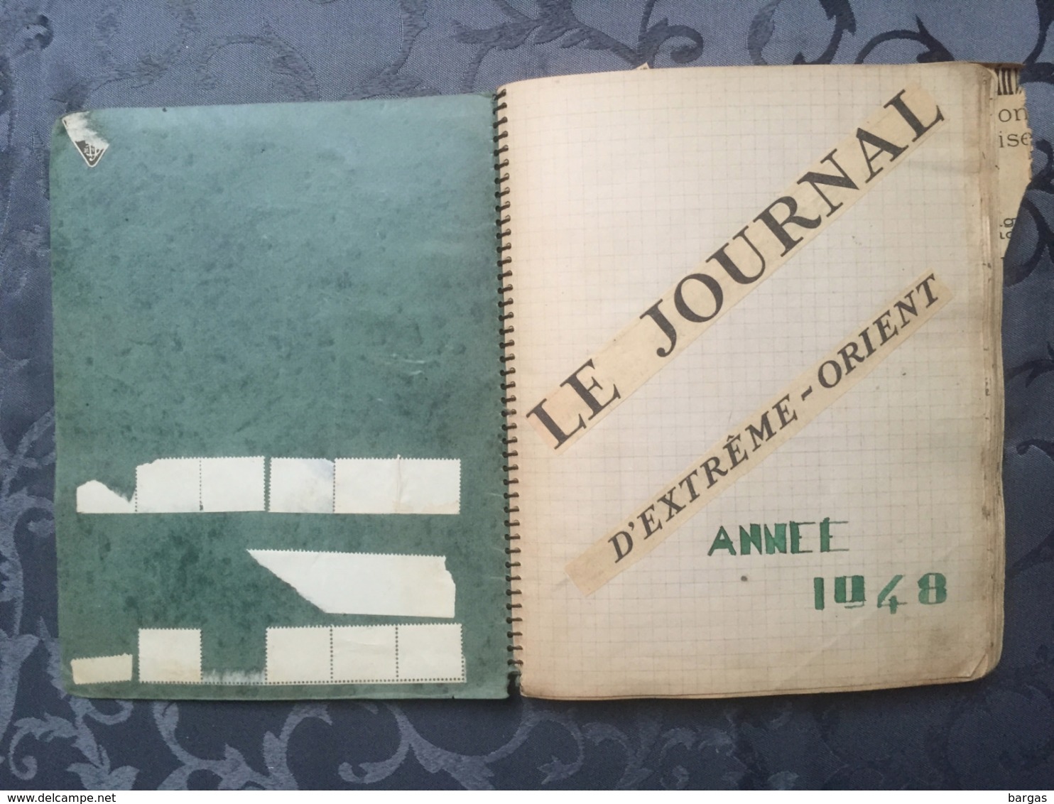 RARE Album Photo Journal D'un Pilote BTA 247 Aviation Française En Indo Chine Crash Avion Dakota Shangaï 1948 - Albumes & Colecciones