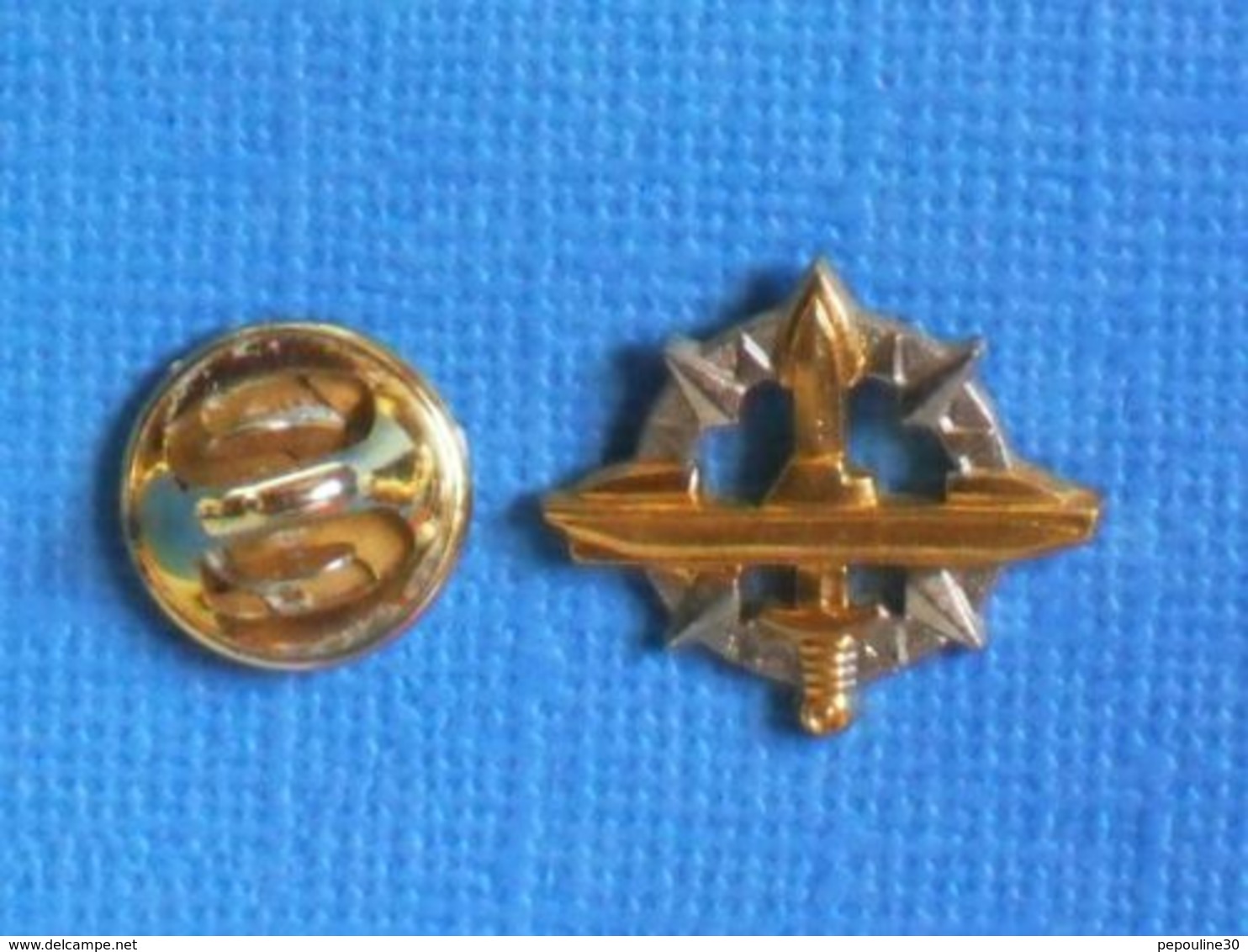 1 PIN'S //   ** INSIGNE DU CERTIFICAT D'APTITUDE Ä LA NAVIGATION SOUS-MARINE / SOUS-MARINIER ** - Militaria