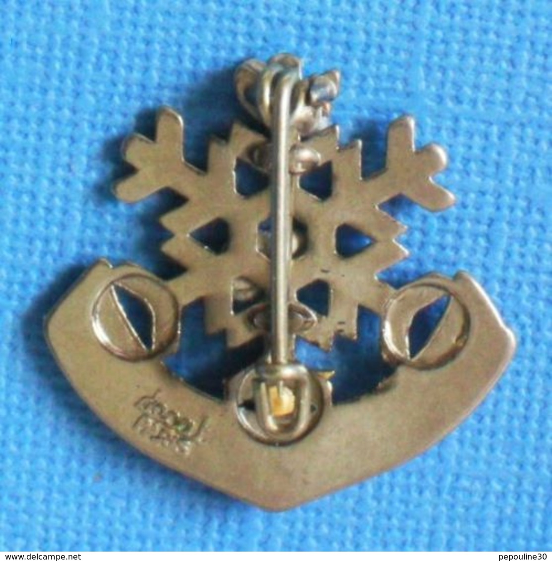 1 BROCHE //   ** E.S.F / ÉCOLE DU SKI FRANÇAIS / FLOCON 1 ÉTOILES ** . (Decat Paris) - Wintersport