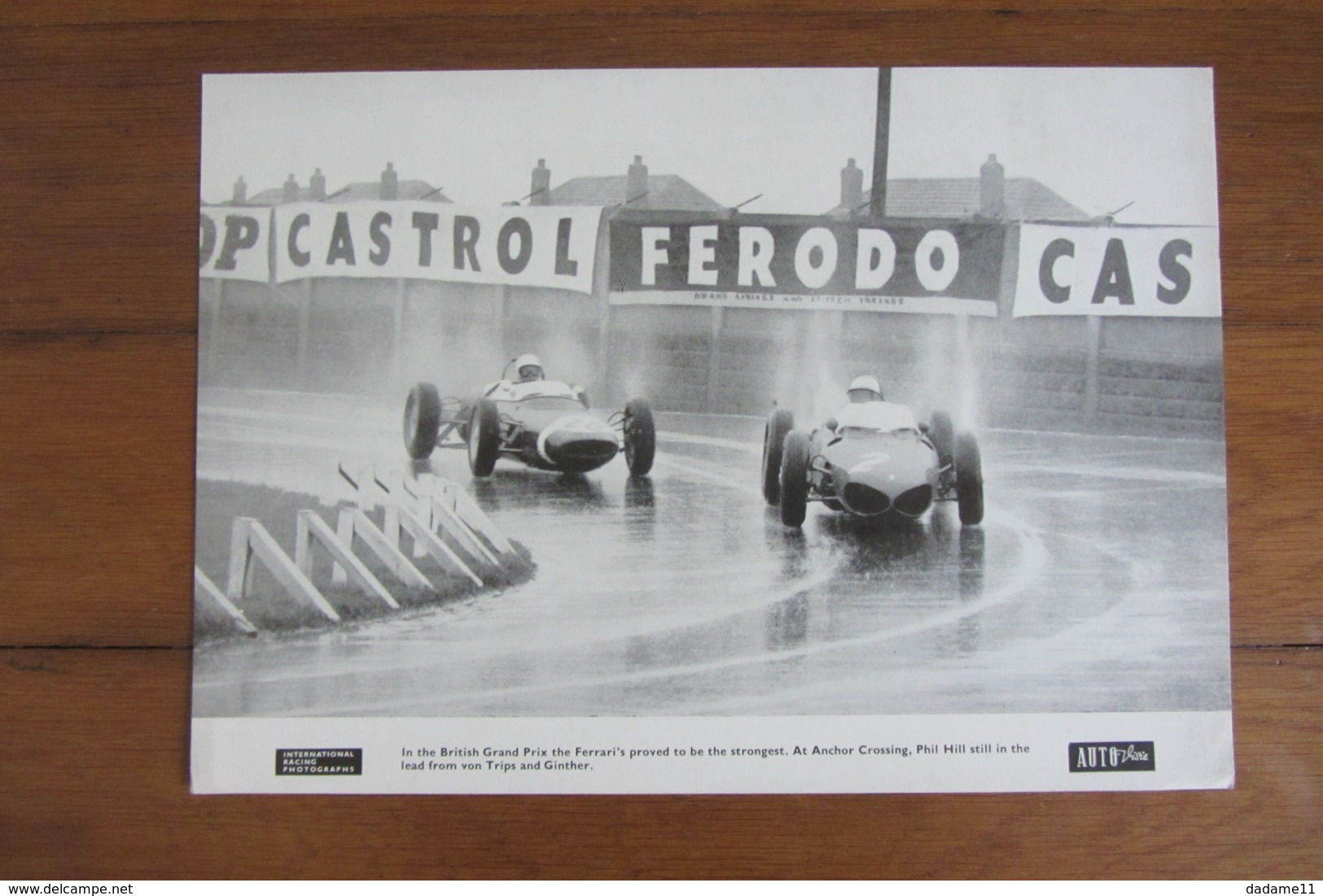 Photo Course Automobile Année 60 International Racing Photographs Grand Prix - Non Classificati