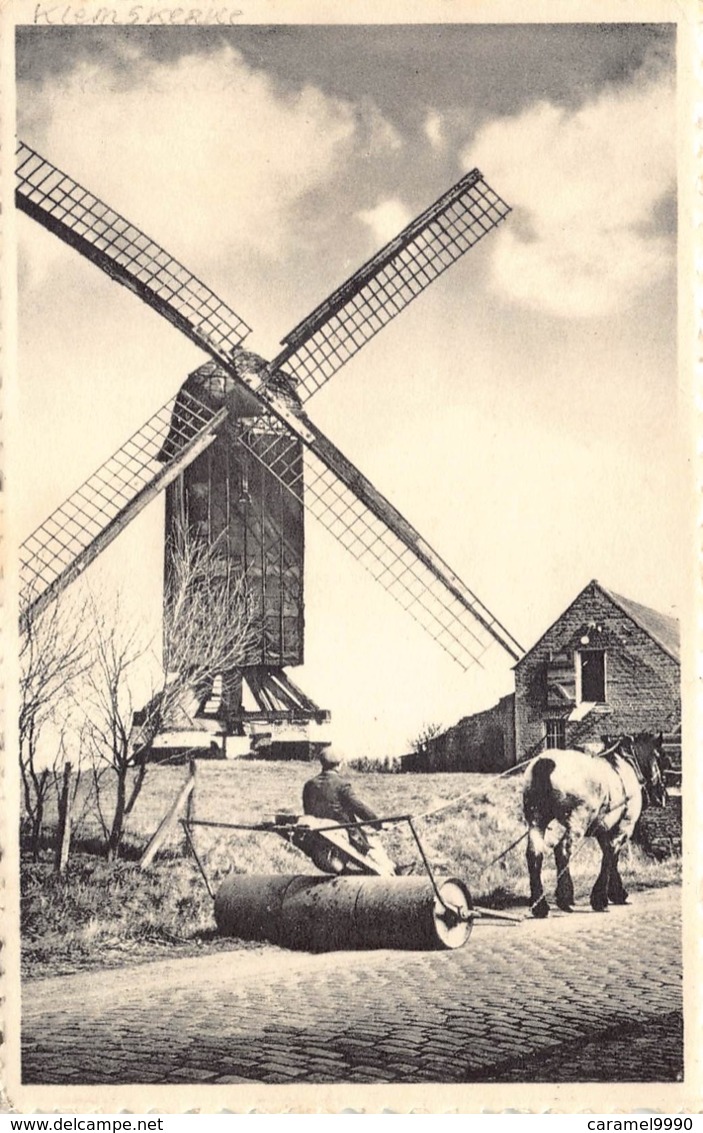 België West-Vlaanderen De Haan  Windmill Klemskerke De Oude Molen Windmolen Boer Met Boerenpaard     M 708 - De Haan