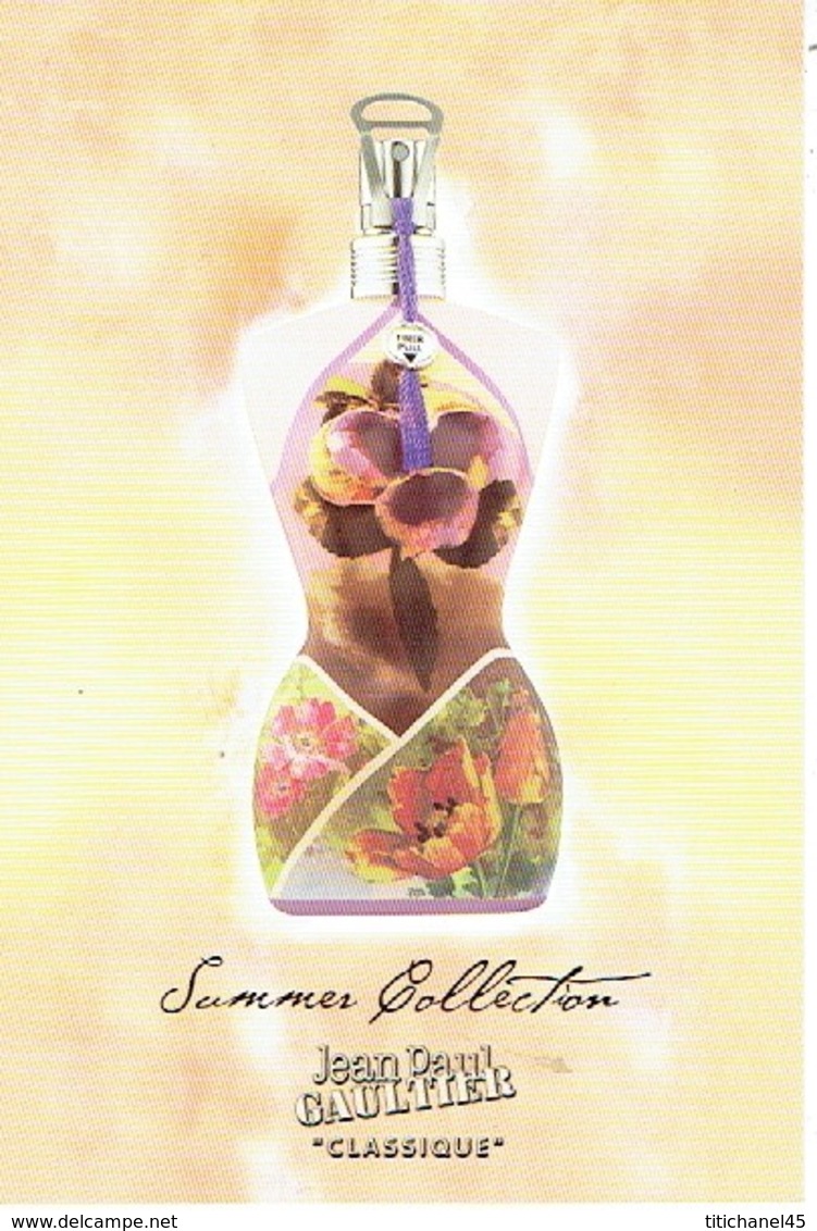 Carte Postale Jean-Paul GAULTIER  SUMMER COLLECTION "CLASSIQUE" - Perfume Card USA 2001 - Modern (ab 1961)