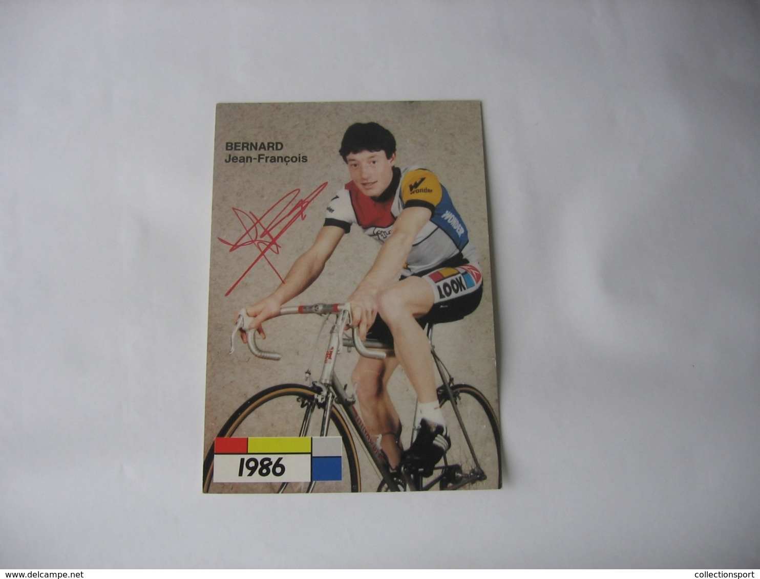 Cyclisme - Autographe - Carte Signée Jean-François Bernard - Cyclisme